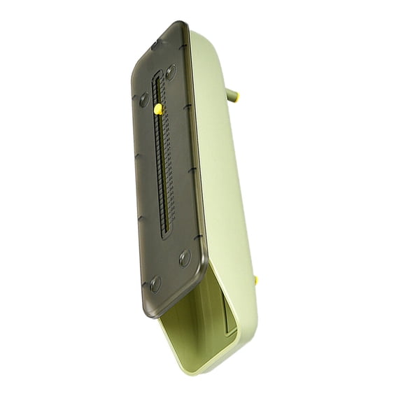 KONTONTY 1Pack Plastic Egg Tray Multi-layer Green Rectangular for Refrigerator Space Saving