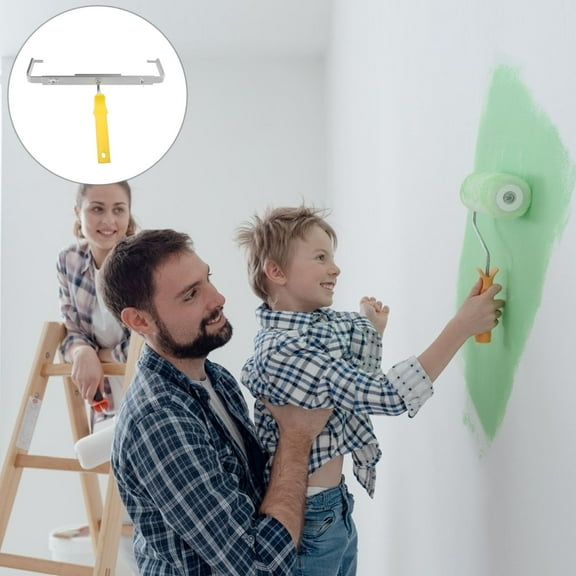 KONTONTY 1Pack Roller Brush Stand for Home Decoration 13x8.9in