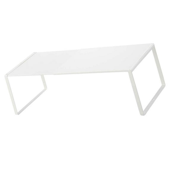 KONTONTY 1Pack Shoe Riser White Iron Rectangular Home Users Organizer