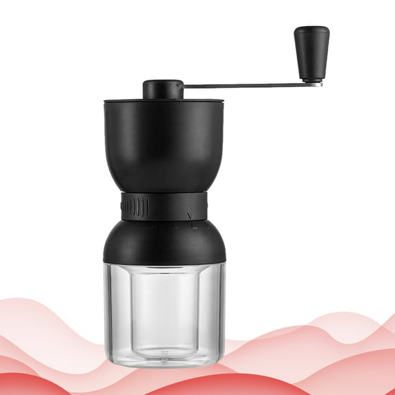 KONTONTY 1Pack Small Manual Coffee Bean Grinder with Ceramic and Acrylic for Home and Office
