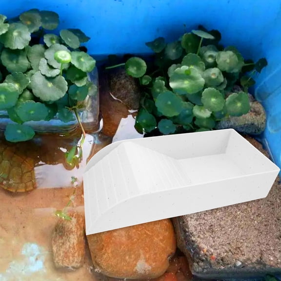 KONTONTY ABS Turtle Basking Platform for Aquariums, Perfect Aquatic Landscaping Decor and Turtle Habitat Accessory
