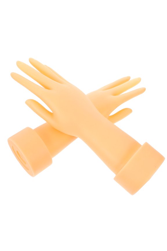 1Pair Hand Shape Jewelry Display Holder with Smooth Finish Plastic for Multiple Accessories