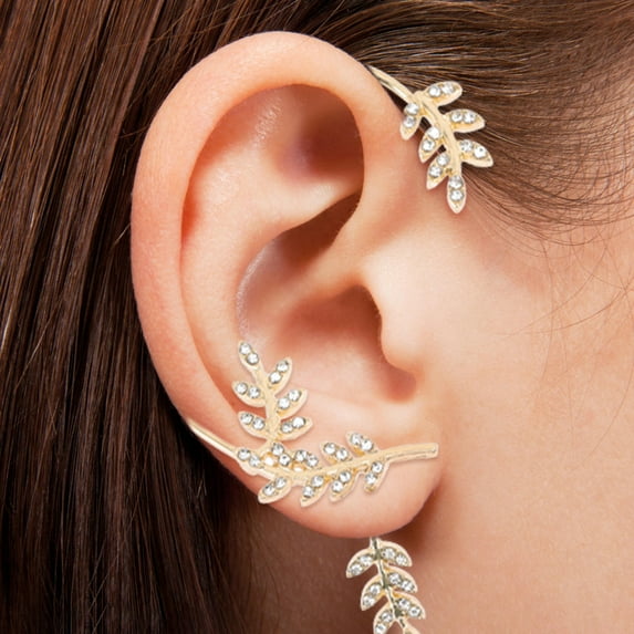 KONTONTY Women's Rhinestone Earrings, 1 Pair Sparkling Party Jewelry Accessories