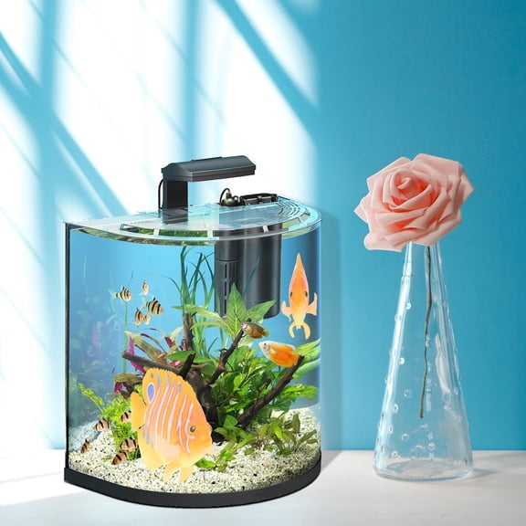 KONTONTY 1Pc Aquarium Landscaping Decor Orange Plastic Simulation Angelfish Lifelike Fish