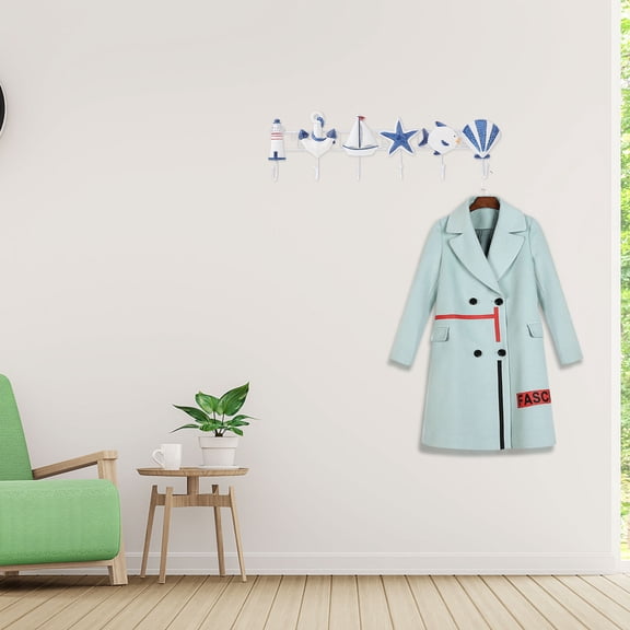 KONTONTY 1Pc Hook Wooden Retro Hooks for Home Decoration