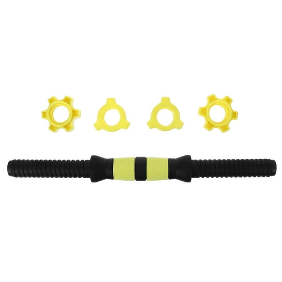 KONTONTY 1Pc Dumbbell Connecting Pole Yellow Fitness Device for Fast Conversion to Barbell