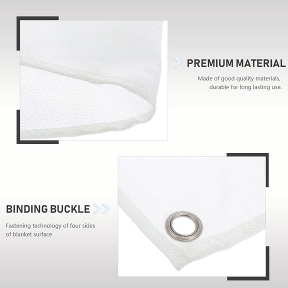 KONTONTY 1Pc Fireproof Insulation Pad Fiberglass Heat Insulation Outdoor Fireproof Cloth