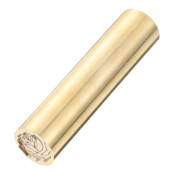 KONTONTY Retro Copper Wax Seal Stamp Golden for Envelopes Invitations