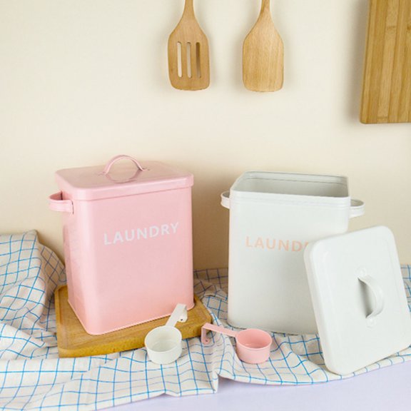 KONTONTY 1Pc Multi Functional Pink Kitchen Storage Box Sealing Case for Rice and Flour