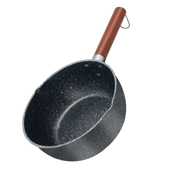 KONTONTY 1Pc Black Multi Functional Medical Stone Cooking Pot for Kitchen Supplementary Use