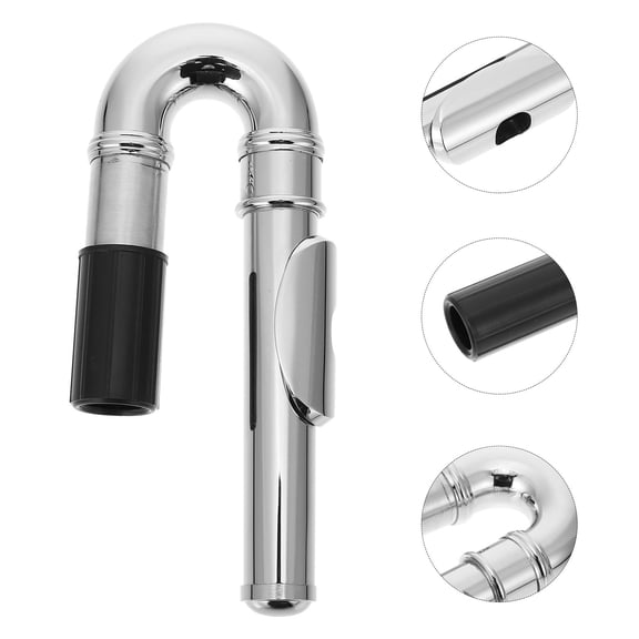 KONTONTY 1Pc Silver Flute Replacement Head Manual Durable Flute Accessories