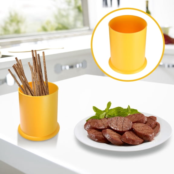 KONTONTY 1Pc Chopstick Drain Holder with Ventilated Design Yellow for Convenient Drying and Storage