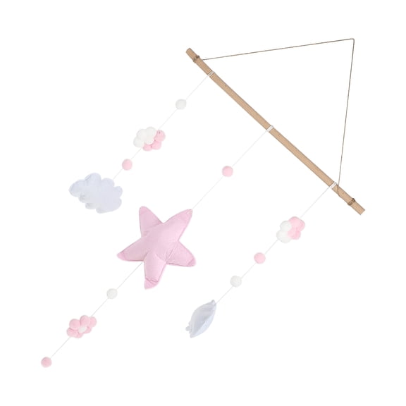 KONTONTY 1Pcs Cloud Shaped Hanging Decor Wall Art Decoration in White for Baby Room Holiday