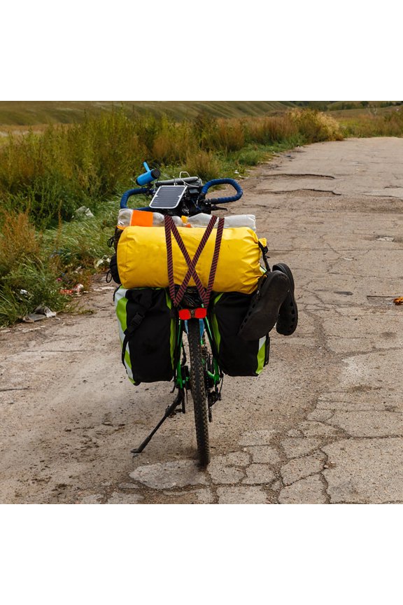 1Pc Cargo Binding Belt Elastic Tension Strap with Hook for Luggage and Bike Use