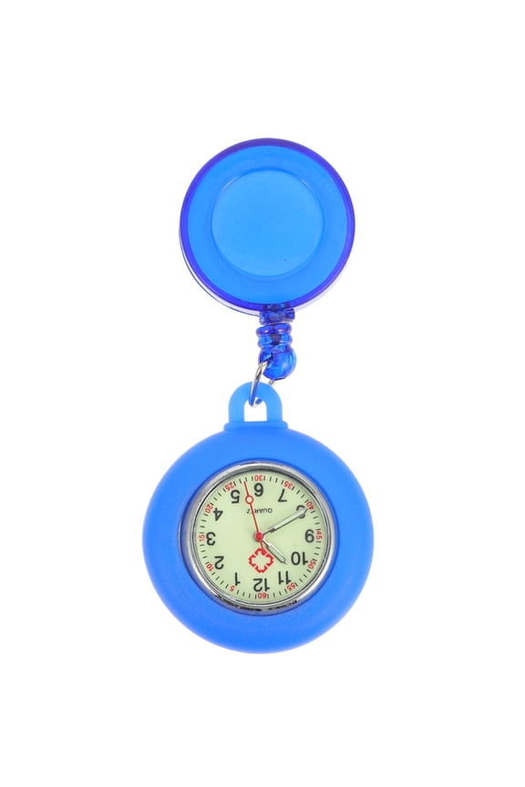 1Pcs Nursing Watch Blue Quartz Professional Telescopic Time Checking for Nurses