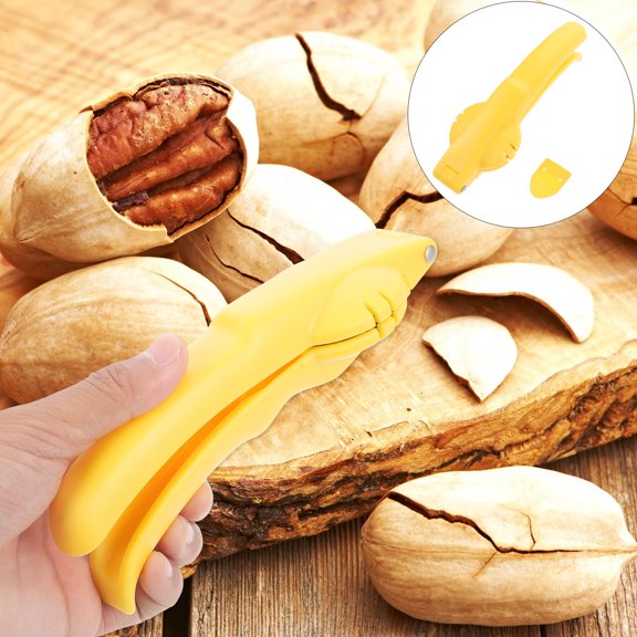 KONTONTY 1Pc Multi Use Kitchen Nutcracker Plastic Iron Chestnut Clip for Walnut Hazelnut Almond