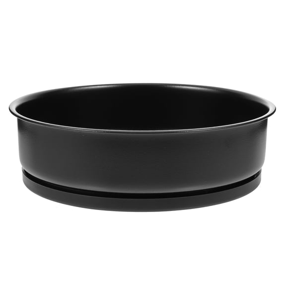 KONTONTY 1Pc Household Rotating Storage Plate Black Practical Tray for Kitchen Bathroom Desktop