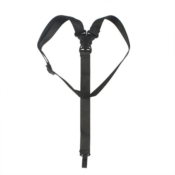 KONTONTY Professional Black Polyester Ukulele Strap, Adjustable Universal Fit for Ukulele and Other String Instruments