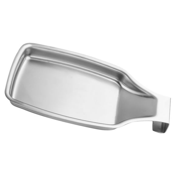KONTONTY 1Pcs Utensil Rack 304 Stainless Steel Silver Rectangular for Holding Spoons and Ladles in Kitchen