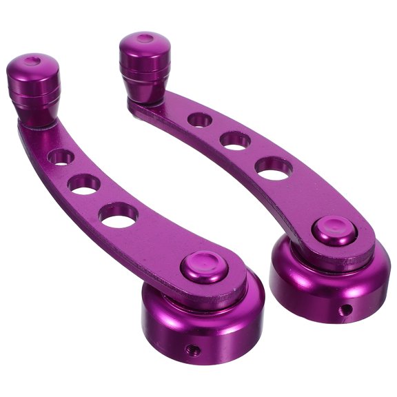 KONTONTY 1Set Aluminum Car Winder Crank Rocker Universal Fit Manual Window Handles Purple