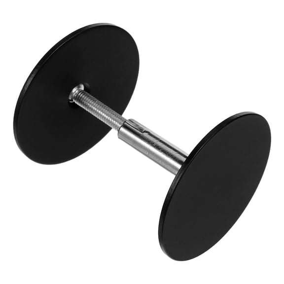 KONTONTY 1Set Black Metal Door Hole Cover Plate Stainless Steel Deadbolt Keyhole Filler