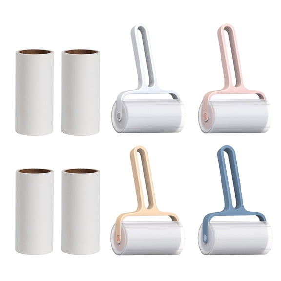 KONTONTY 1 Set Pet Hair Lint Remover for Carpet and Clothes Viscous Strong Effect with Semi Transparent Cover