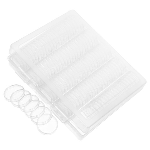 KONTONTY 1Set Coin Storage Box Transparent with Gasket Moistureproof Design for Collectors