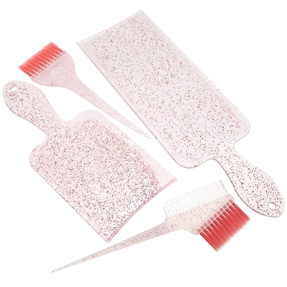 KONTONTY Compact Hair Dye Comb and Brush Set for Professional Hair Styling and Salon Use