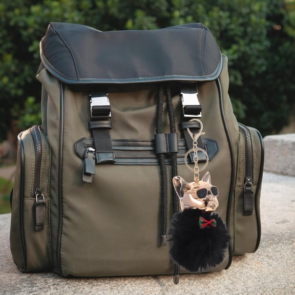 KONTONTY 1Set Dog Keyring Plush Black Hanging Ornament for Christmas