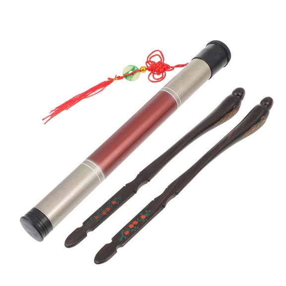 KONTONTY Ebony Dulcimer Practice Hammer Set with Bird Design - Musical Instrument Parts for Beginners &