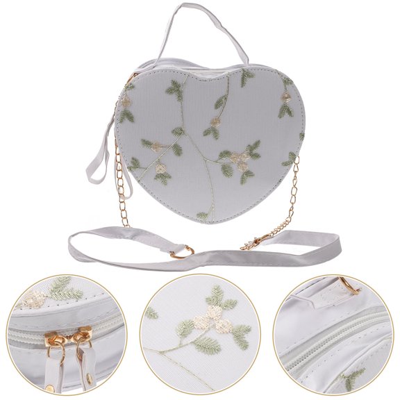 KONTONTY Women's Shoulder Bag Set, Heart Shaped PU , Stylish and Trendy Design for Everyday Use