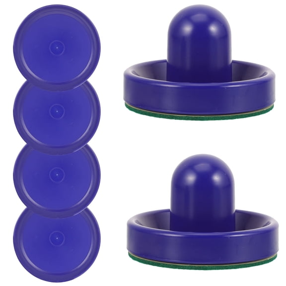 KONTONTY Plastic Ice Hockey Pucks and Pusher Set for Table Hockey Game Replacement, Household Use, 1 Set
