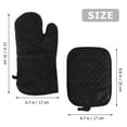 thumbnail image 1 of KONTONTY 1Set Pot Holding Pad Silicone Oven Mits for Home Users in Heat Insulation, 1 of 8
