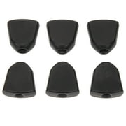 KONTONTY Professional Black Acrylic Guitar Tuner Knobs Set for Precise String Tuning and Easy Adjustment