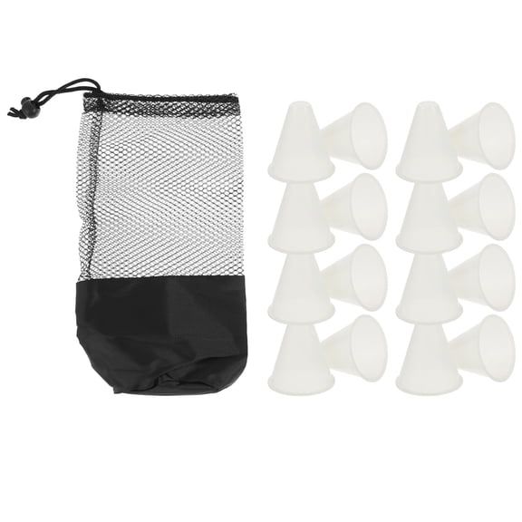 KONTONTY 1Set Roller Sports Marker Cone White Lightweight Luminous Road Training Prop