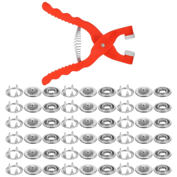 KONTONTY 1Set Snap Button Tool with Assorted Metal Studs for Sewing Bags Jackets and Clothing