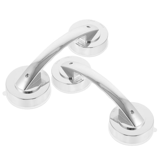 KONTONTY 2 Pcs Bathroom Door Handle Suction ABS Engineering Plastics Grasping Force for Glass Doors