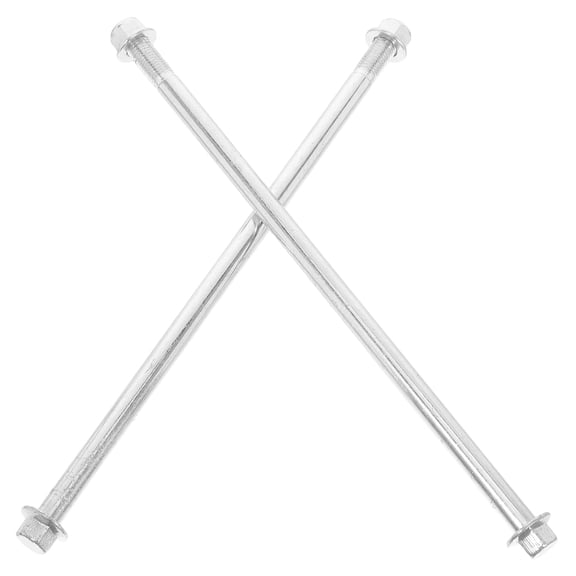 KONTONTY 2 Pcs Front Rear Axle M10 Motorcycle Wheel Axle Replacements For Mountain Bikes Pit Dirt Bikes Scooter Quad Atv Motorcycle Repair Parts 245mm