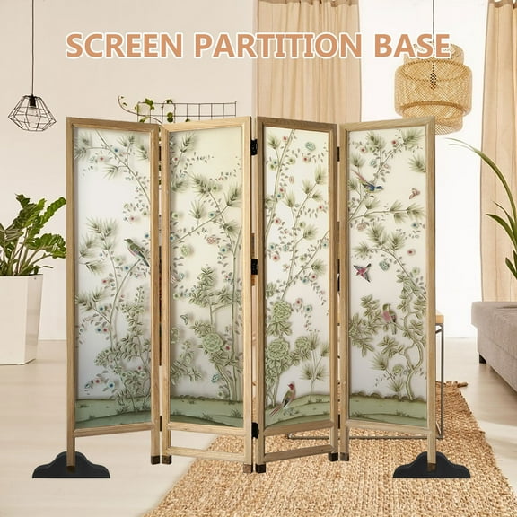 KONTONTY  2 Pcs Room Divider Holder Screen Partition Bracket