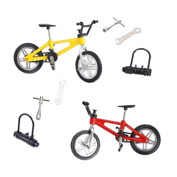 KONTONTY 2-Pack Bikes with Assorted Colors for Desk Exercise and Fun Games