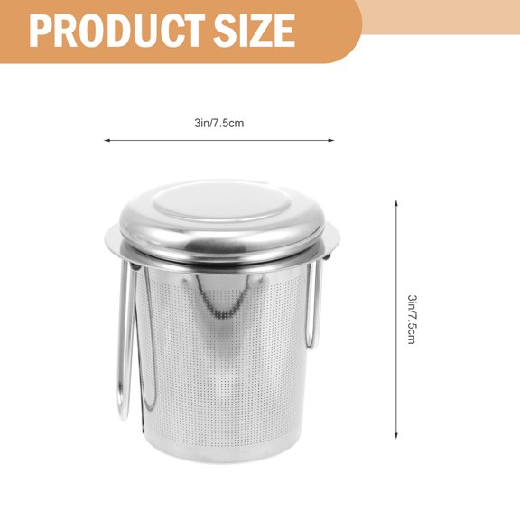 KONTONTY 2 Sets Tea Strainers Stainless Steel Filtration For Tea Tasting