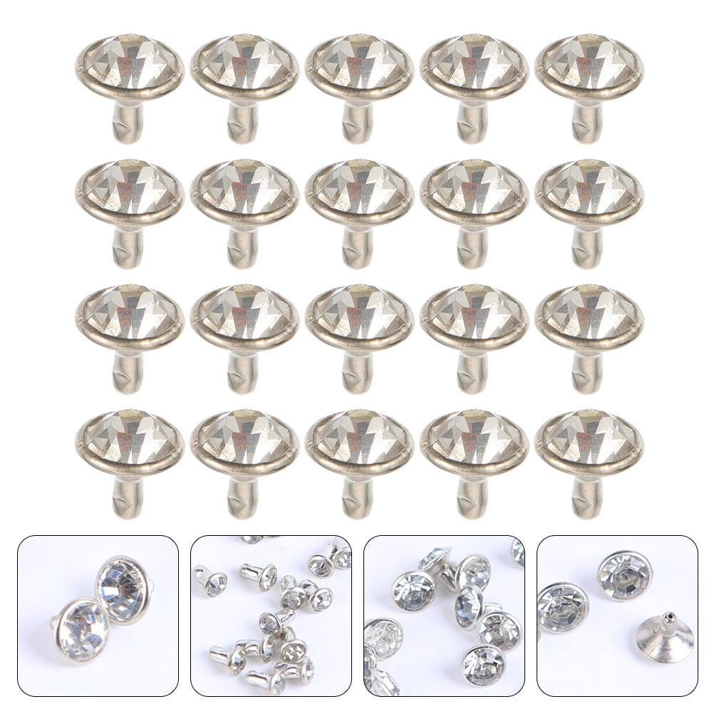 KONTONTY 200-Piece Chic Rivet Set for Shoe Decoration, Synthetic ...