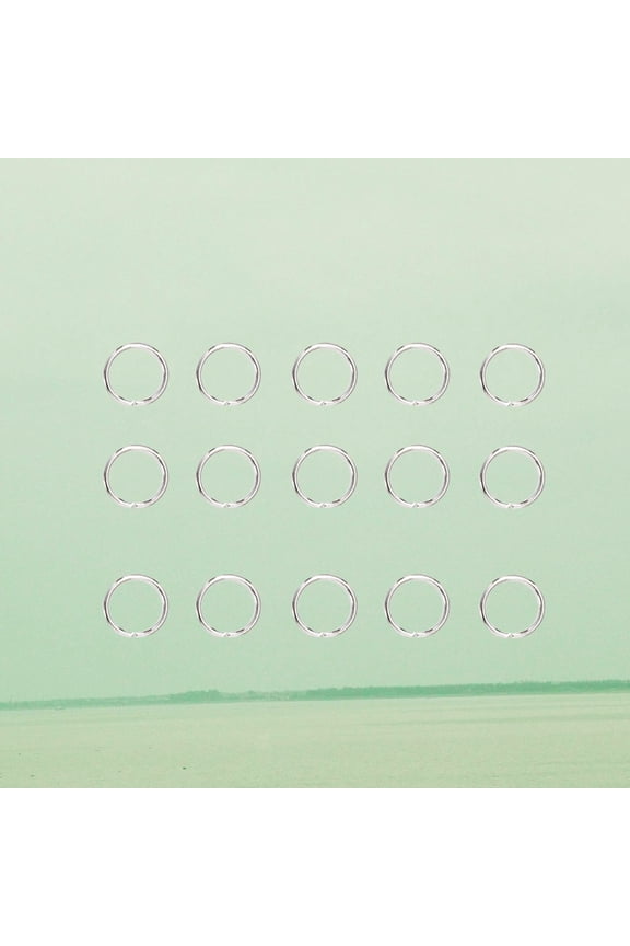 200pcs Open Connectors Ring Metal Rings for Crafts Silver Bag Buckle Link Keys