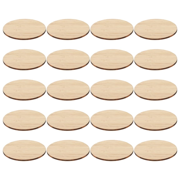 KONTONTY 20PCS Durable Unfinished Circle for Painting Materials Rainy Day Activity Parents Fun