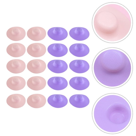 KONTONTY Mini Hat Headband Pvc Purple 20Pcs