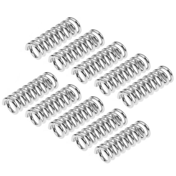 KONTONTY 20Pcs Heavy Duty Compression Spring for 3D Printer Users Silver Accessory