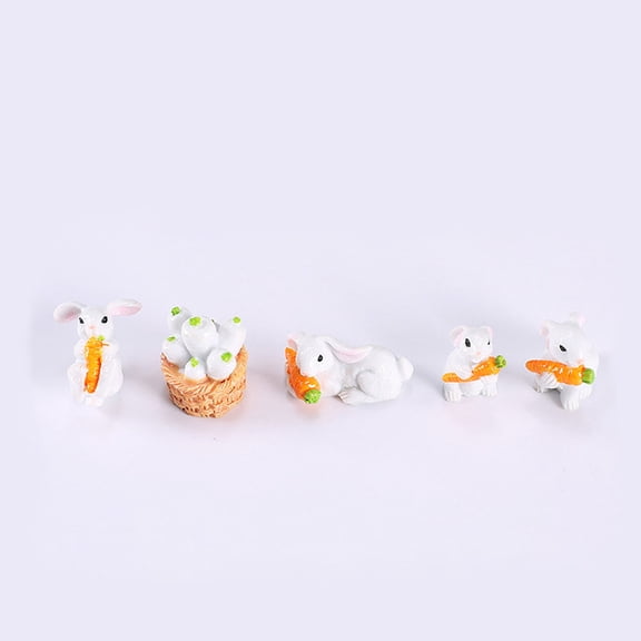 KONTONTY 20 Pieces Miniature Resin Lawn Ornaments for Outdoor Garden Decoration and Yard Accessories