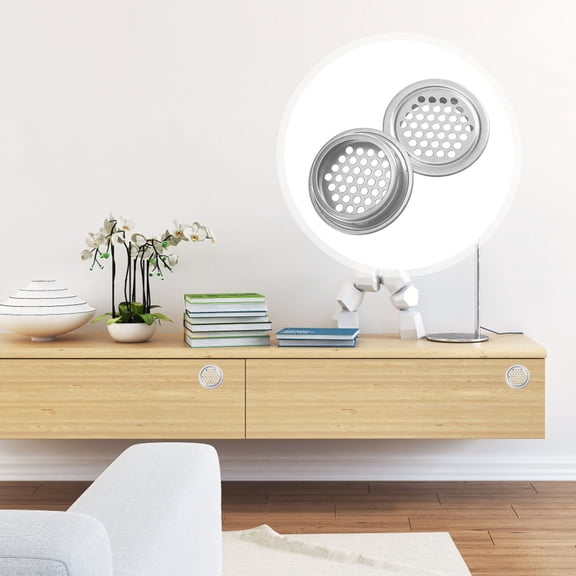 KONTONTY 20Pcs Stainless Steel Round Vent Covers for Home Air Ventilation with Honeycomb Design