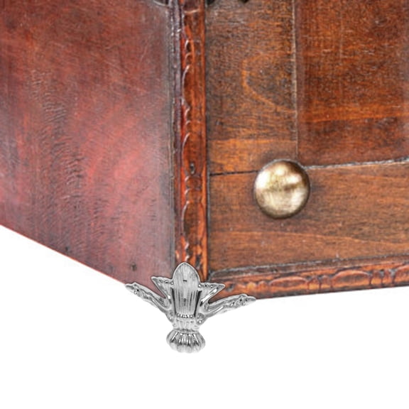 KONTONTY 20Pcs Strong Zinc Alloy Furniture Legs for Wooden Boxes with Easy Installation