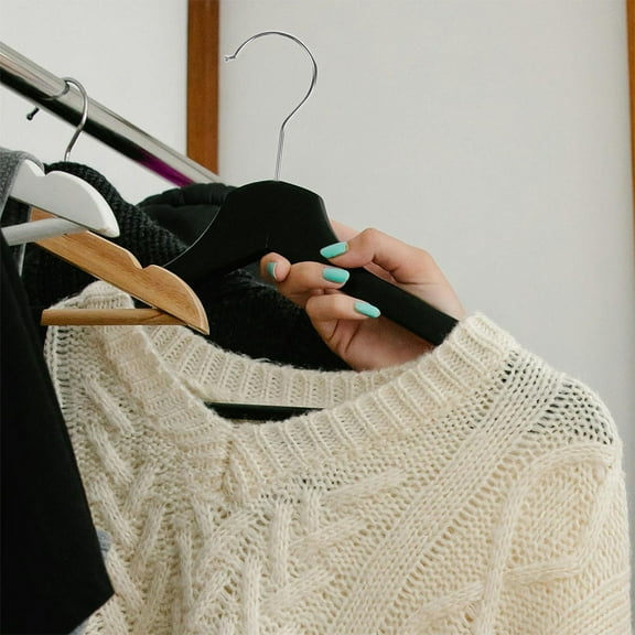 KONTONTY Silver Smooth Rounded Hooks for Home Use Portable and Compact 20pcs Universal Pants Hanger Clips